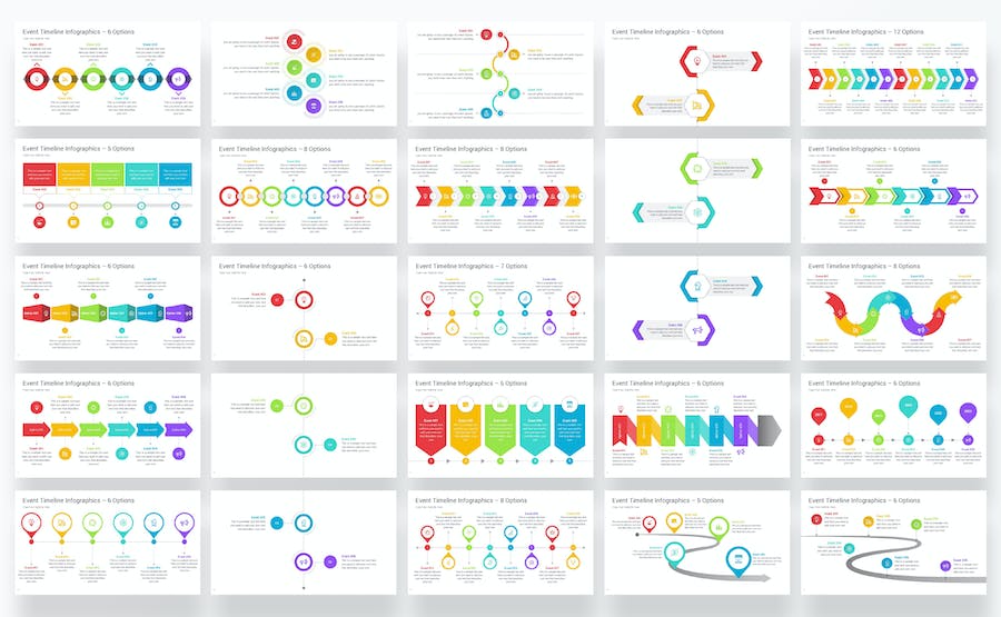 事件时间线策划流程展示Keynote模板 - PPT派 事件时间线策划流程展示Keynote模板 - PPT派