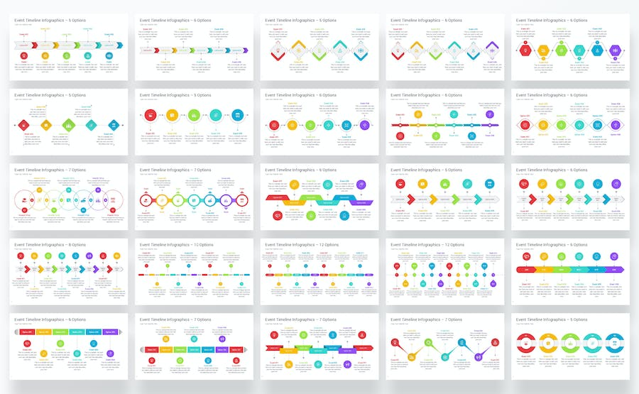 事件时间线策划流程展示Keynote模板 - PPT派 事件时间线策划流程展示Keynote模板 - PPT派