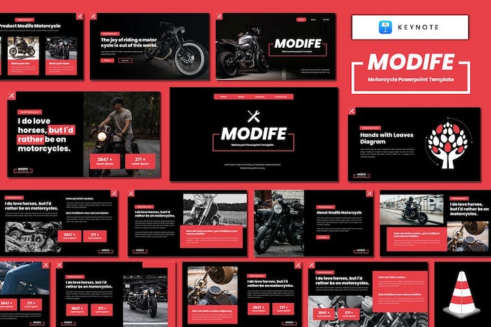 摩托车品牌产品推介运营营销宣传展示方案Keynote模板 - PPT派 摩托车品牌产品推介运营营销宣传展示方案Keynote模板 - PPT派