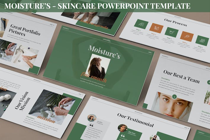 护肤保湿产品推介宣传PPT模板 - PPT派 护肤保湿产品推介宣传PPT模板 - PPT派