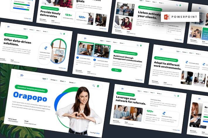 咨询服务方案展示讲述业务推介运营PPT模板 - PPT派 咨询服务方案展示讲述业务推介运营PPT模板 - PPT派