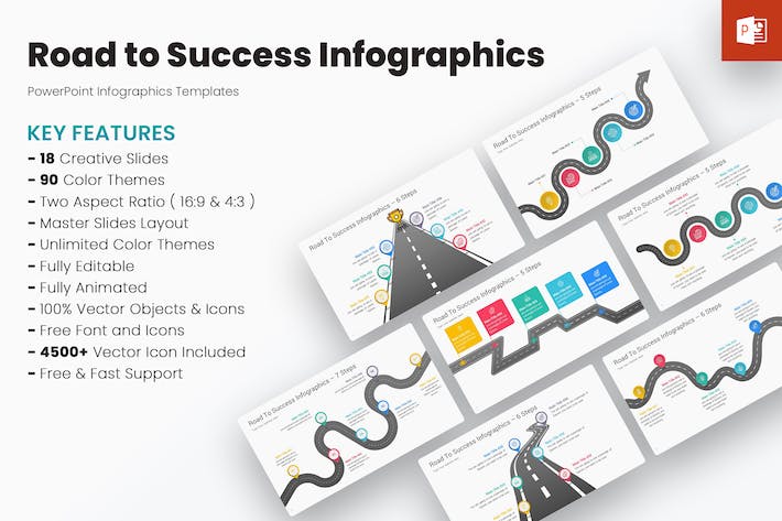 成功路径实现步骤展示方案PPT模板 - PPT派 成功路径实现步骤展示方案PPT模板 - PPT派