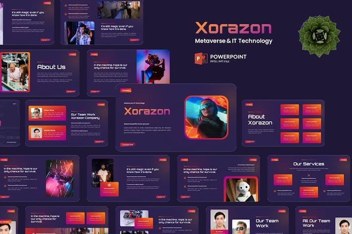 科技元宇宙IT技术应用推介创新展示方案PPT模板 - PPT派 科技元宇宙IT技术应用推介创新展示方案PPT模板 - PPT派