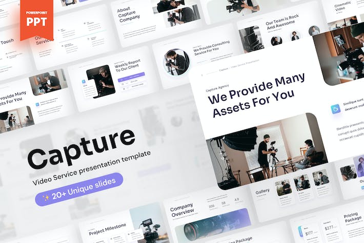 视频制作服务项目推介宣传PPT模板 - PPT派 视频制作服务项目推介宣传PPT模板 - PPT派