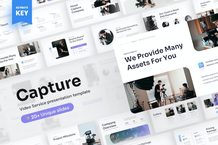 视频制作拍摄服务方案讲座Keynote模板 - PPT派 视频制作拍摄服务方案讲座Keynote模板 - PPT派