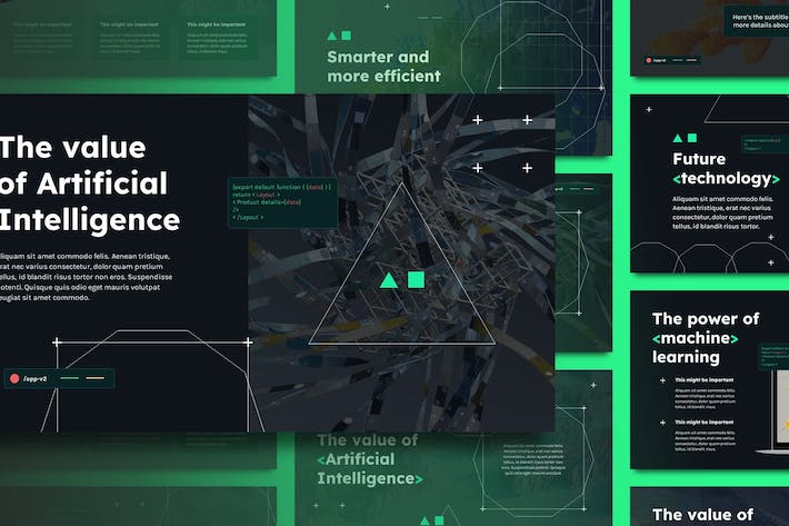 人工智能虚拟现实技术应用PPT模板 - PPT派 人工智能虚拟现实技术应用PPT模板 - PPT派