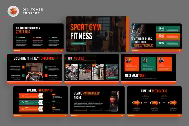 体育运动健身房品牌推广PPT模板 - PPT派 体育运动健身房品牌推广PPT模板 - PPT派