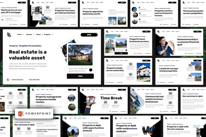 房地产室内设计展示方案PPT模板 - PPT派 房地产室内设计展示方案PPT模板 - PPT派