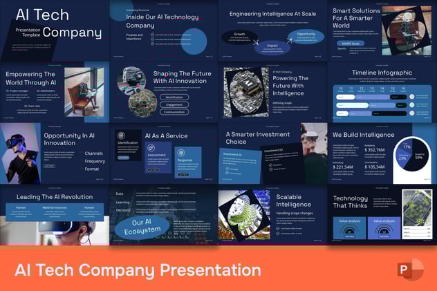 人工智能技术创新方案展示PPT模板 - PPT派 人工智能技术创新方案展示PPT模板 - PPT派