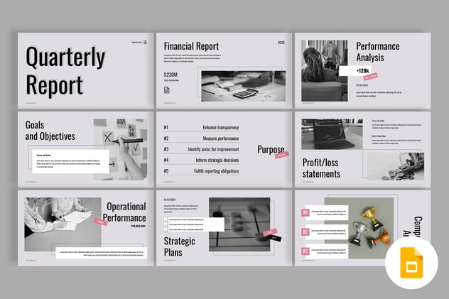 季度报告财务分析汇报PPT模板 - PPT派 季度报告财务分析汇报PPT模板 - PPT派