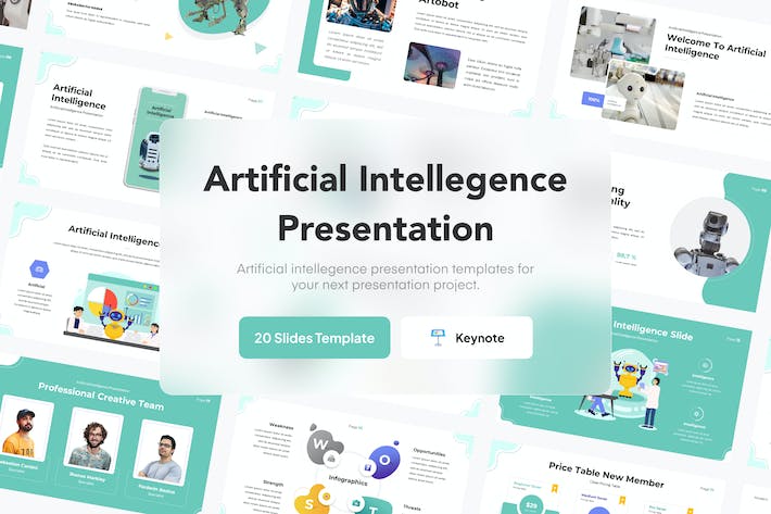 人工智能展示讲述技术应用知识传播Keynote模板 - PPT派 人工智能展示讲述技术应用知识传播Keynote模板 - PPT派