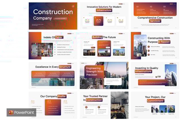 建筑工程公司融资提案方案PPT模板 - PPT派 建筑工程公司融资提案方案PPT模板 - PPT派