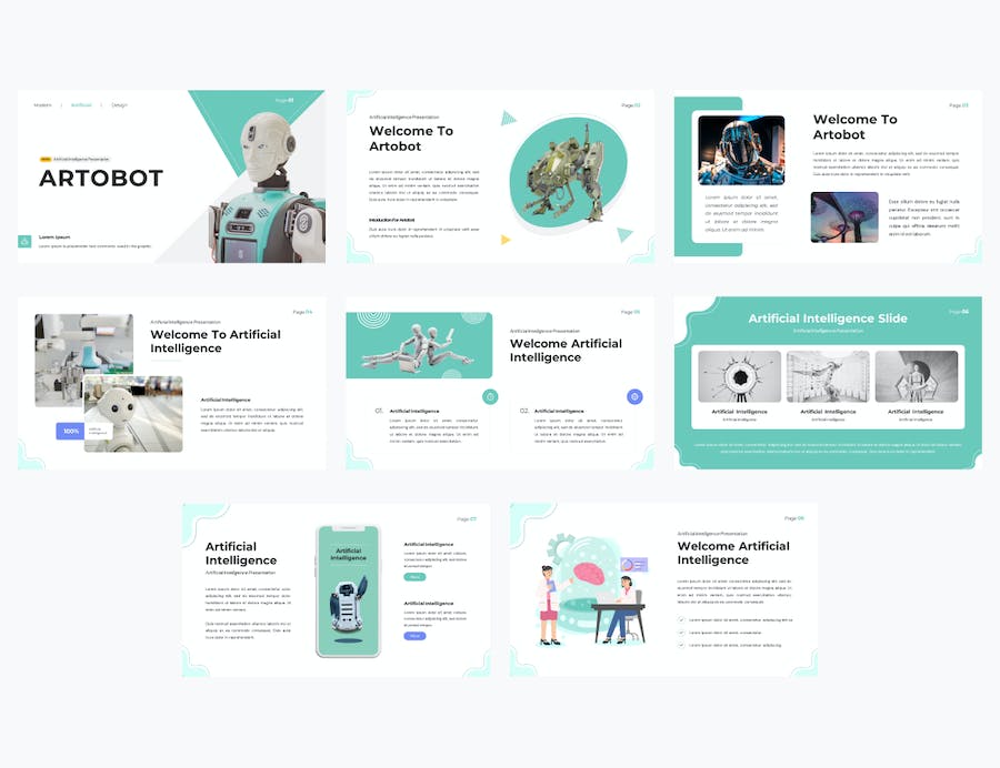 人工智能展示讲述技术应用知识传播Keynote模板 - PPT派 人工智能展示讲述技术应用知识传播Keynote模板 - PPT派