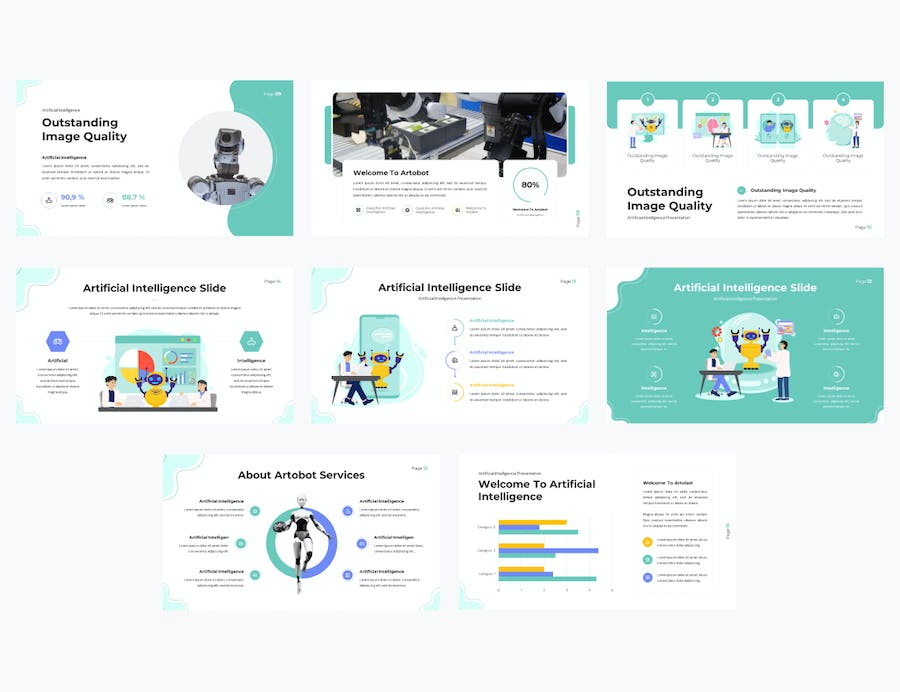 人工智能展示讲述技术应用知识传播Keynote模板 - PPT派 人工智能展示讲述技术应用知识传播Keynote模板 - PPT派