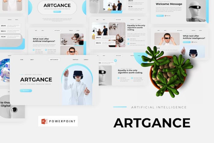 人工智能应用展示技术方案实现推介PPT模板 - PPT派 人工智能应用展示技术方案实现推介PPT模板 - PPT派