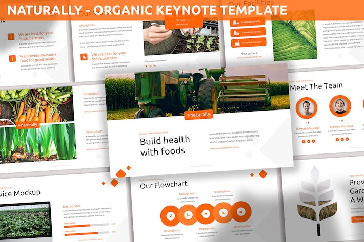 天然有机农业食品品牌推介产品营销展示Keynote模板 - PPT派 天然有机农业食品品牌推介产品营销展示Keynote模板 - PPT派