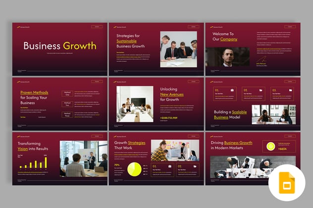 业务增长战略规划分析PPT模板 - PPT派 业务增长战略规划分析PPT模板 - PPT派