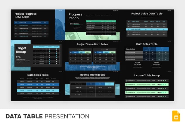 数据表格统计信息展示PPT模板 - PPT派 数据表格统计信息展示PPT模板 - PPT派