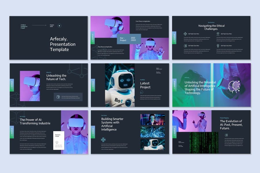 人工智能技术发展应用展示讲述方案PPT模板 - PPT派 人工智能技术发展应用展示讲述方案PPT模板 - PPT派