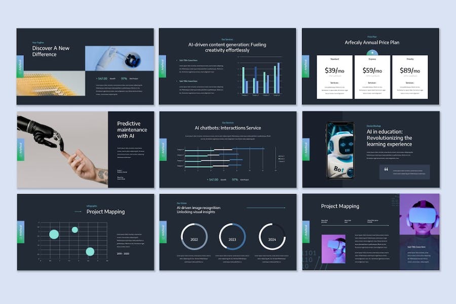 人工智能技术发展应用展示讲述方案PPT模板 - PPT派 人工智能技术发展应用展示讲述方案PPT模板 - PPT派