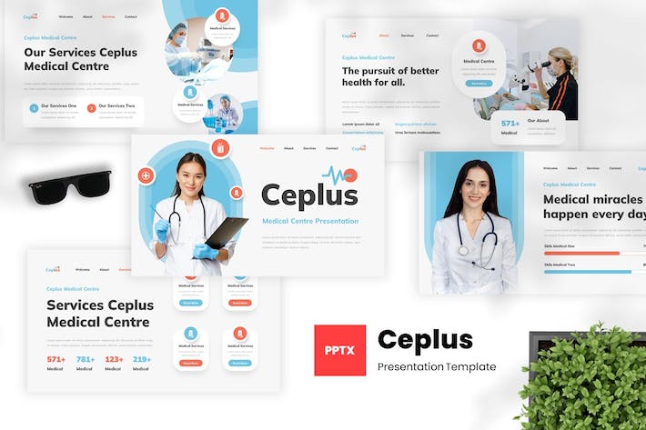 医疗中心讲述展示服务方案PPT模板 - PPT派 医疗中心讲述展示服务方案PPT模板 - PPT派