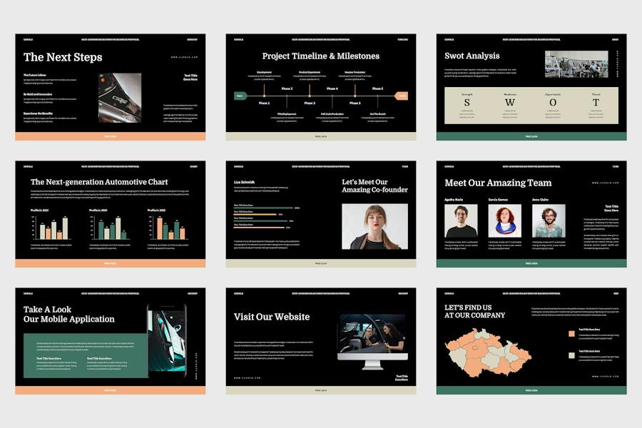 汽车品牌营销销售PPT模板 - PPT派