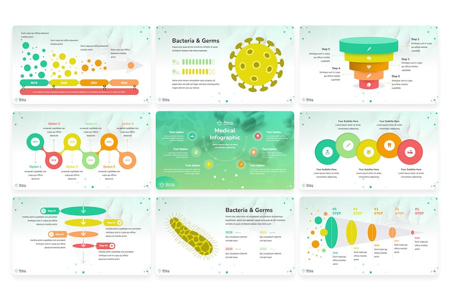 医疗健康解决方案设计PPT模板 - PPT派