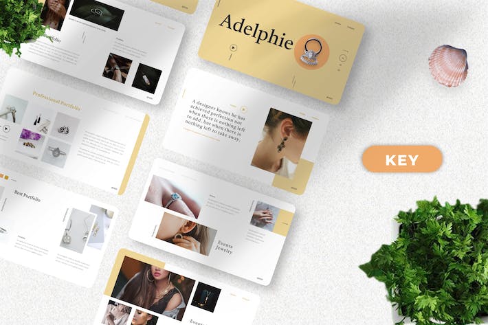 珠宝首饰奢侈品产品展示销售Keynote模板 - PPT派