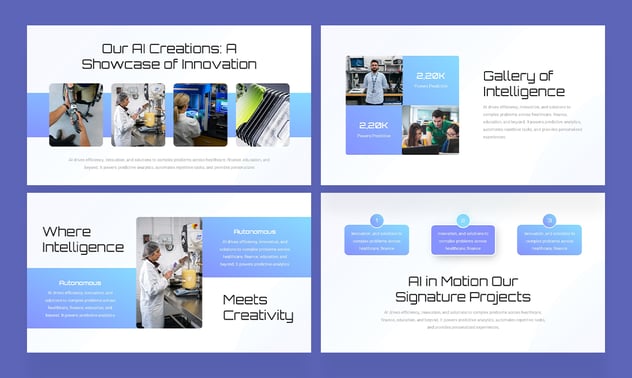 人工智能科技创新数字化应用Keynote模板 - PPT派