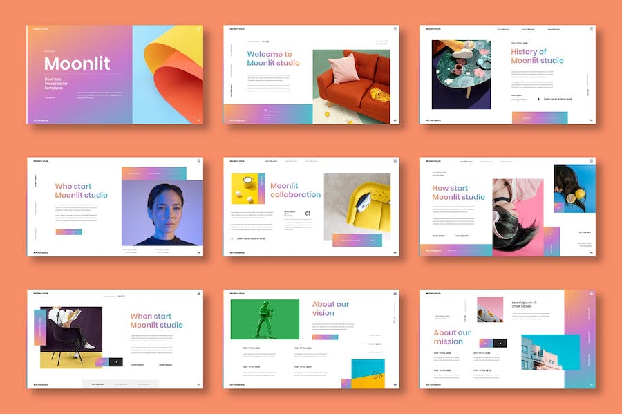 商务品牌展示营销推广宣传PPT模板 - PPT派