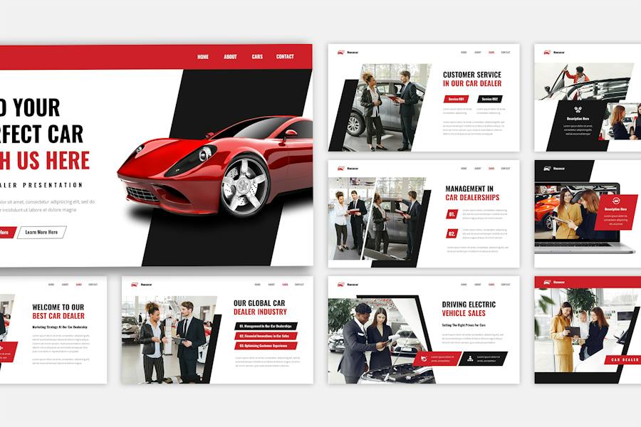 汽车经销商品牌销售营销方案Keynote模板 - PPT派