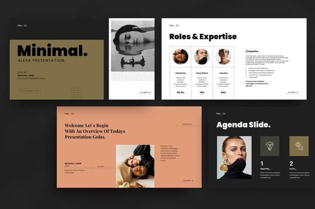 深色极简演讲展示设计PPT模板 - PPT派