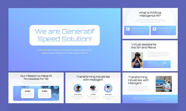 人工智能科技创新数字化应用Keynote模板 - PPT派