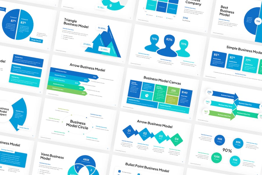商业模式分析方案运营策略PPT模板 - PPT派