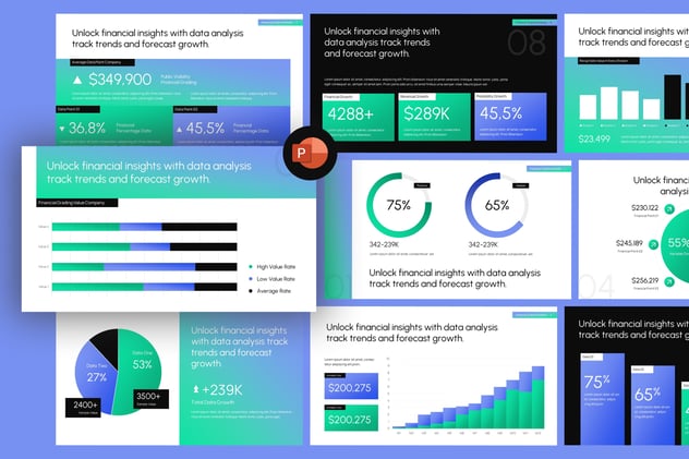 数据可视化分析展示系统PPT模板 - PPT派