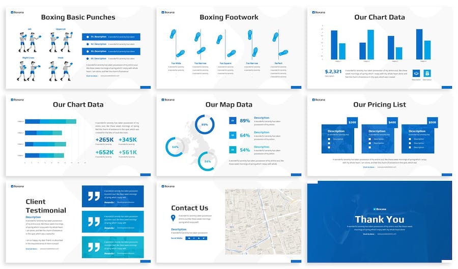 拳击运动培训讲述方案Keynote模板 - PPT派