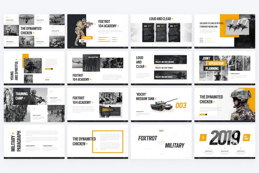 Foxtrot-military-keynote-presentation-template - PPT派