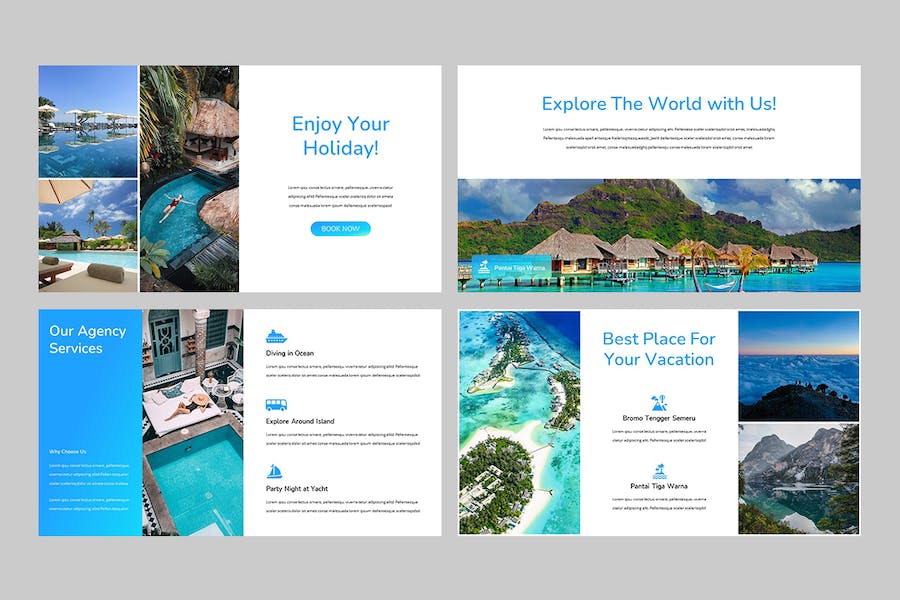 航海旅游商务PPT模板 - PPT派
