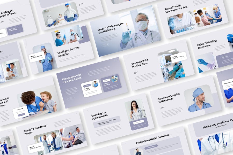 医疗体检咨询服务方案展示Keynote模板 - PPT派