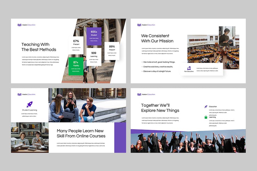 教育课程关键内容讲述Keynote模板 - PPT派