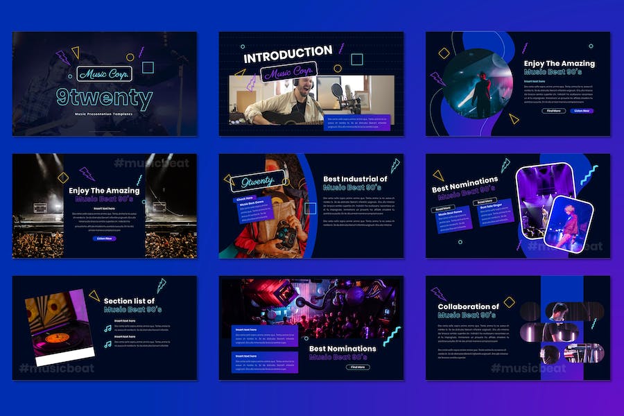 音乐工业产业发展讲述方案Keynote模板 - PPT派