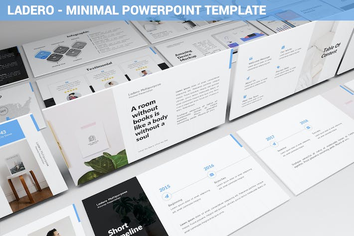 极简风格商务办公通用PPT模板 - PPT派