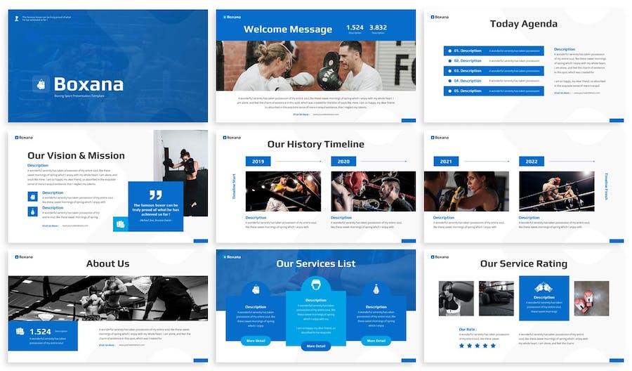 拳击运动培训讲述方案Keynote模板 - PPT派