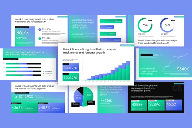 数据可视化分析展示系统PPT模板 - PPT派