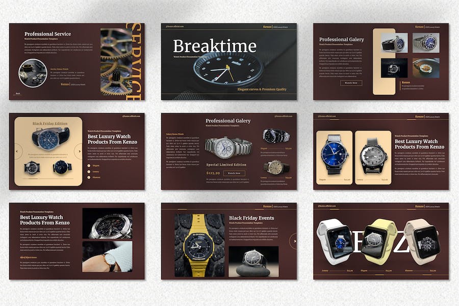 手表产品展示推介销售Keynote模板 - PPT派