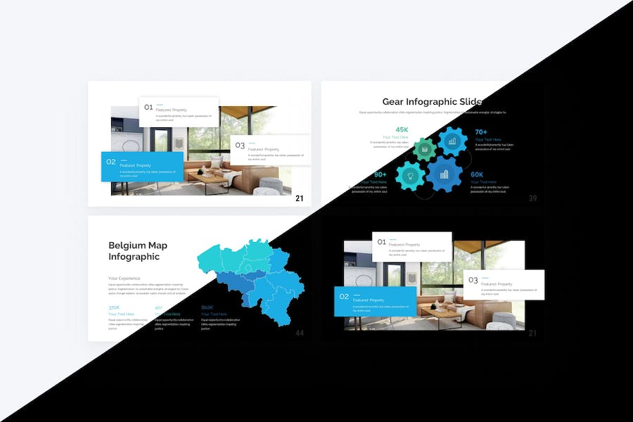 简约大气室内设计展示家居行业分析通用PPT模板 - PPT派