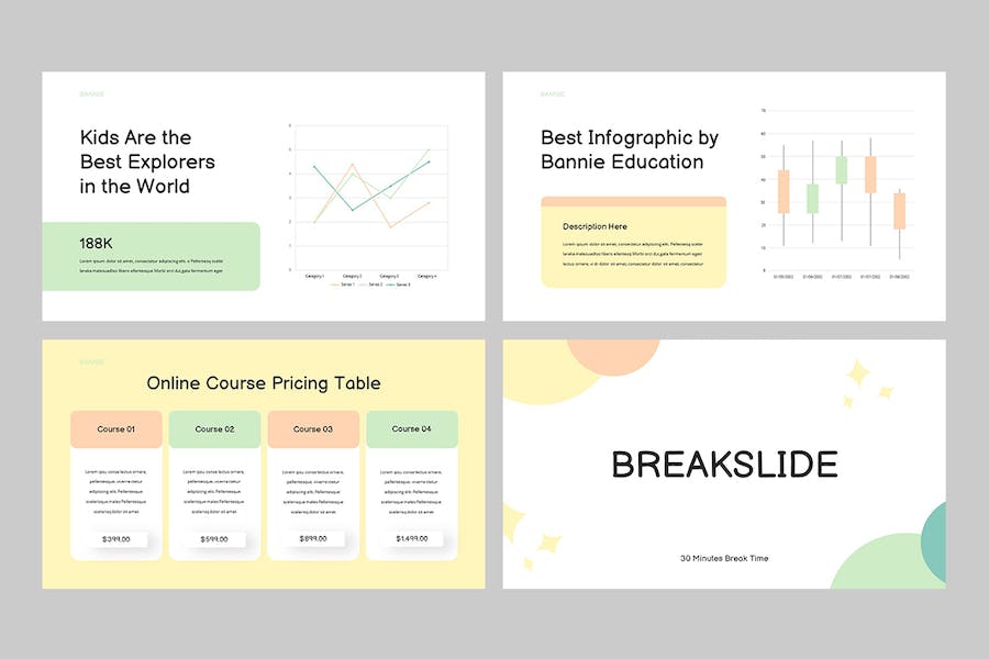 儿童早教培训课程学习PPT模板 - PPT派