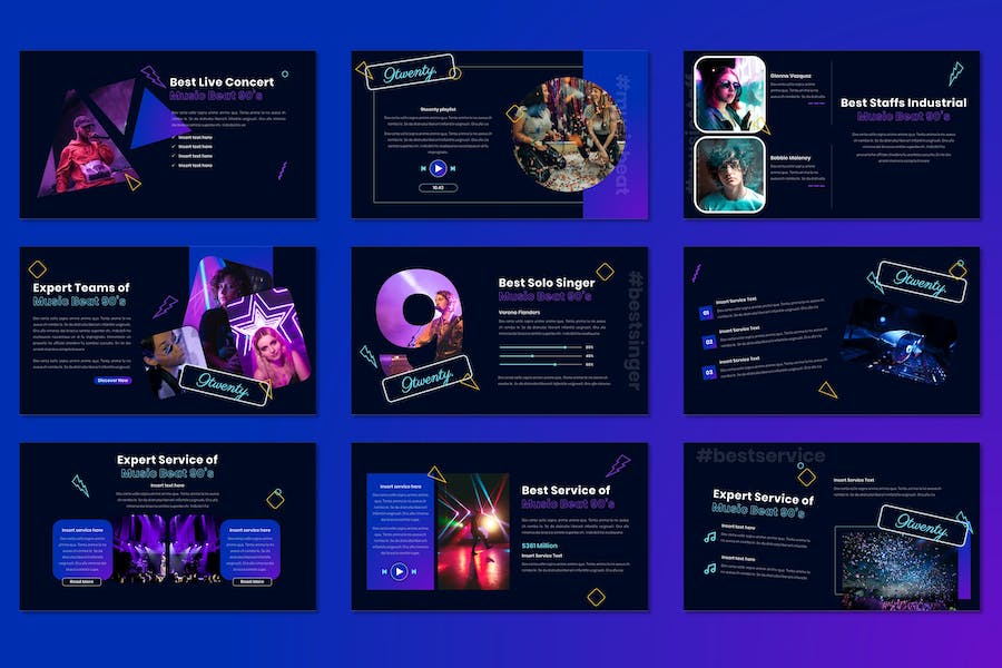 音乐工业产业发展讲述方案Keynote模板 - PPT派