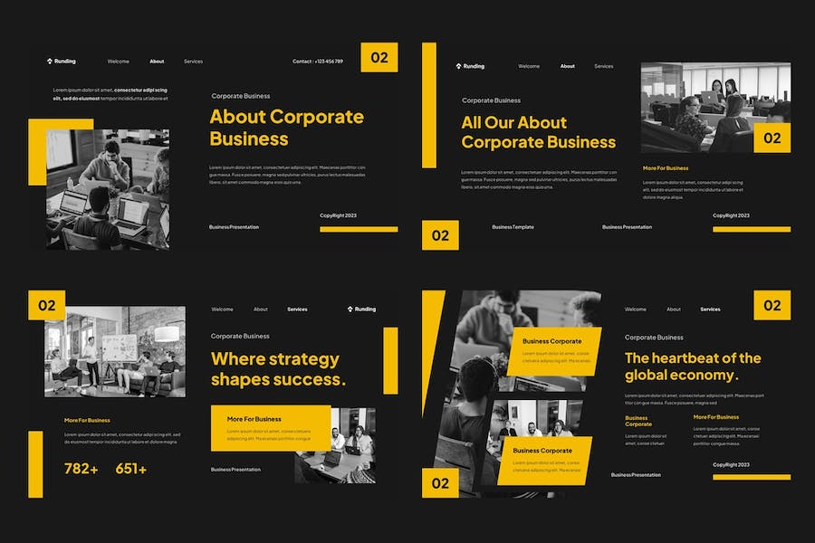 企业商务运营管理Keynote模板 - PPT派