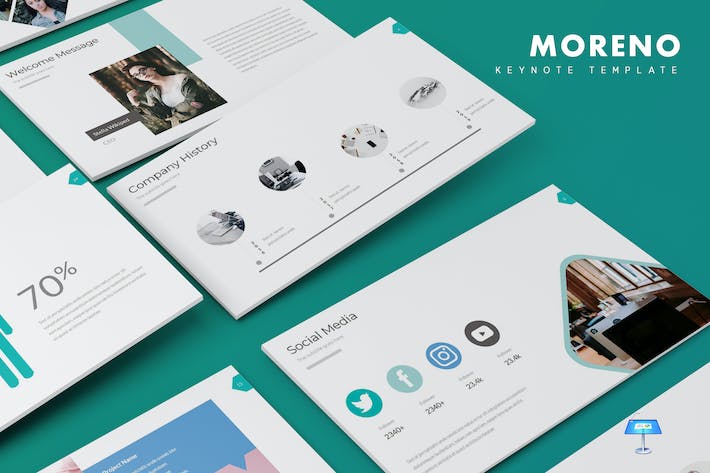 企业商务品牌营销推广宣传Keynote模板 - PPT派